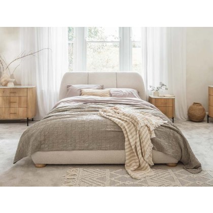 Raffi Bedroom King Size Boucle Bed Frame