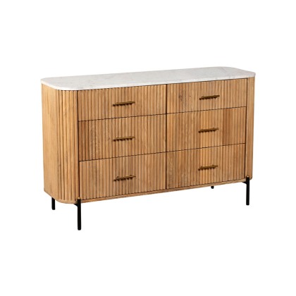 Raffi Bedroom Wide 6 Drawer Chest