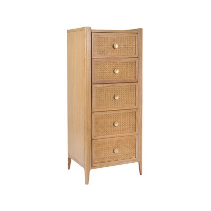 Java 5 Drawer Tall Chest