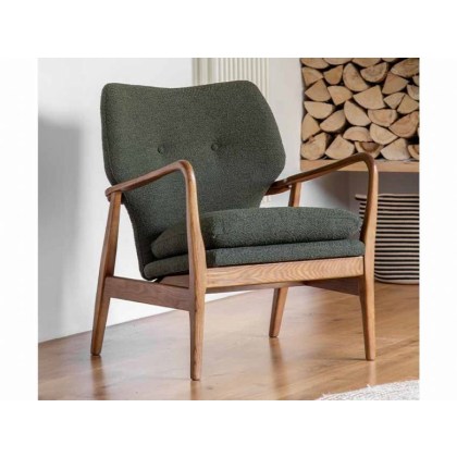 Cosy Mid-Century Modern Armchair - Green