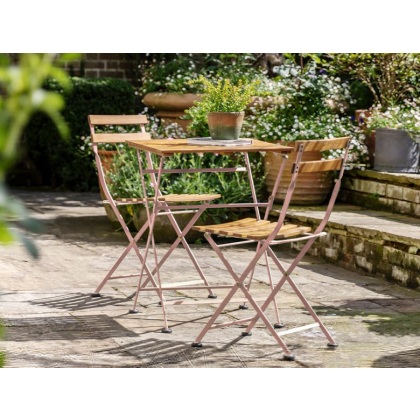 Breda Rose Folding Bistro Set Outdoor