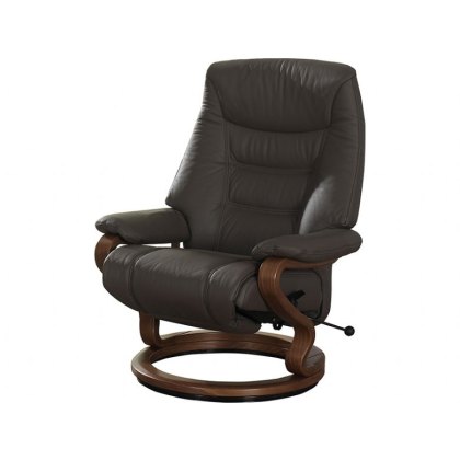 Himolla Corrib Medium Leather Recliner Chair inc Leg Rest