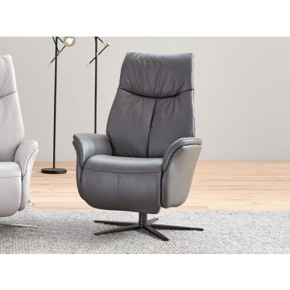 Himolla Stratus Swivel Recliner 8970 8970 Large Swivel Manual Recliner Chair