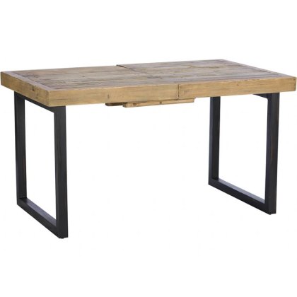 Halsey 140cm Reclaimed Extending Dining Table - Moving Legs