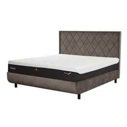 Tempur Arc Super King Bed Frame with Quilted Headboard