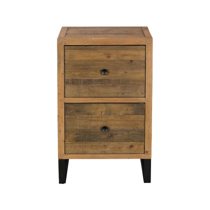 Halsey Reclaimed 2 Drawer Filing Cabinet