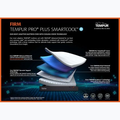 Tempur Pro Plus 25cm SmartCool - Firm Long Single Mattress Tempur Pro Plus 25cm SmartCool - Firm Long Single Mattress
