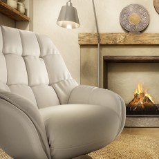 Natuzzi Editions Levante King Armchair with Double Electric Motions