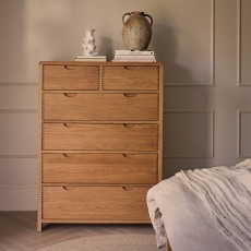 Ercol Bosco Bedroom Oak 6 Drawer Tall Wide Chest Ercol Bosco Bedroom Oak 6 Drawer Tall Wide Chest