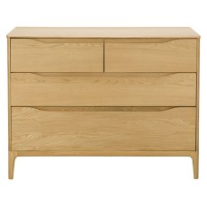 Ercol Rimini 4 Drawer Low Wide Chest