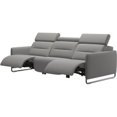 Stressless Emily 2 Power 3 Seater Sofa - Paloma Silver Grey