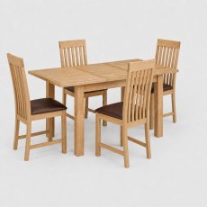 Stonehouse Compact Extending Table & 4 Chairs Stonehouse Compact Extending Table & 4 Chairs