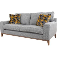 Charlotte 3 Seater Sofa in Silver Plain