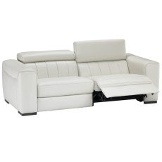 Natuzzi Editions Forza 3 Seater Leather Double Power Recliner Sofa