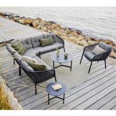 Cane-Line Ocean Dark Grey Soft Rope Stackable Lounge Chair