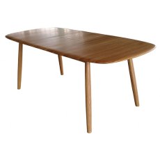 Malin Dining Mid Century Modern Extending Oak Dining Table 160-200cm