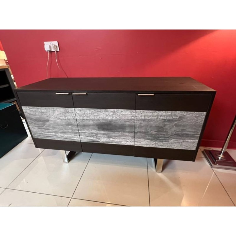 Hansetta 3 Door Sideboard with Marble Inserts Hansetta 3 Door Sideboard with Marble Inserts