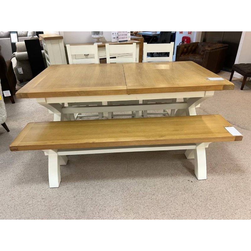 Charlbury 1.8m Cross Extending Table Charlbury 1.8m Cross Extending Table