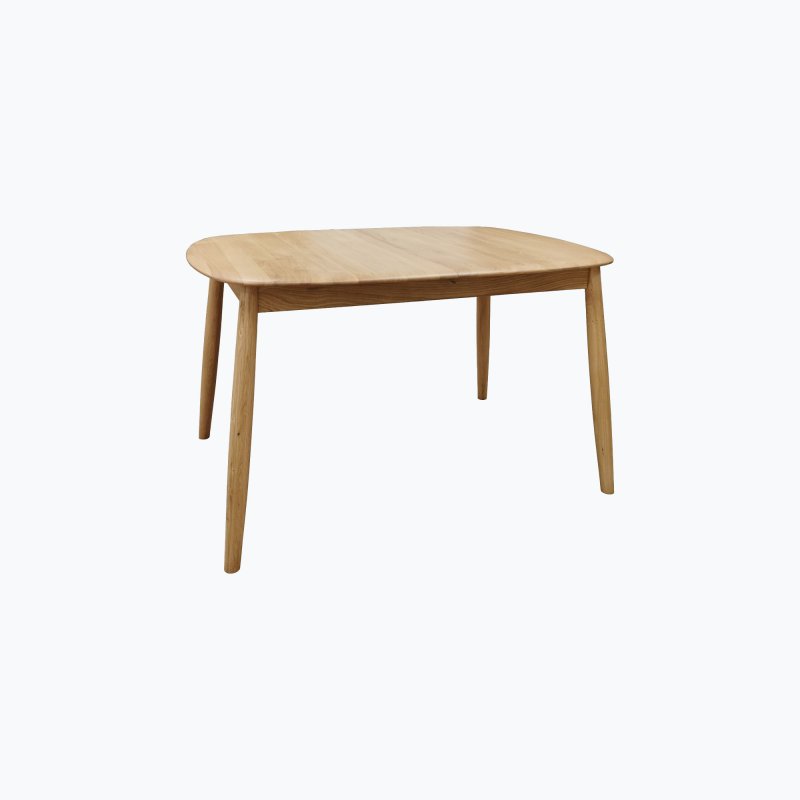 Malin Dining Mid Modern Small Extending Dining Table 125-165cm Malin Dining Mid Modern Small Extending Dining Table 125-165cm