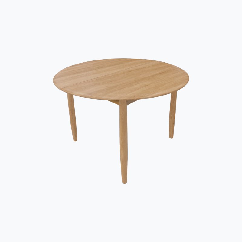 Malin Dining Mid Modern Round Extending Dining Table 110-140cm Malin Dining Mid Modern Round Extending Dining Table 110-140cm