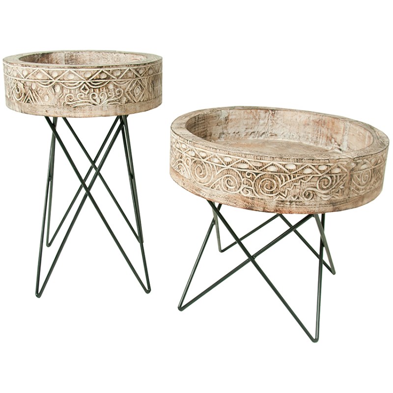 Ren Set Of 2 Side Tables Ren Set Of 2 Side Tables