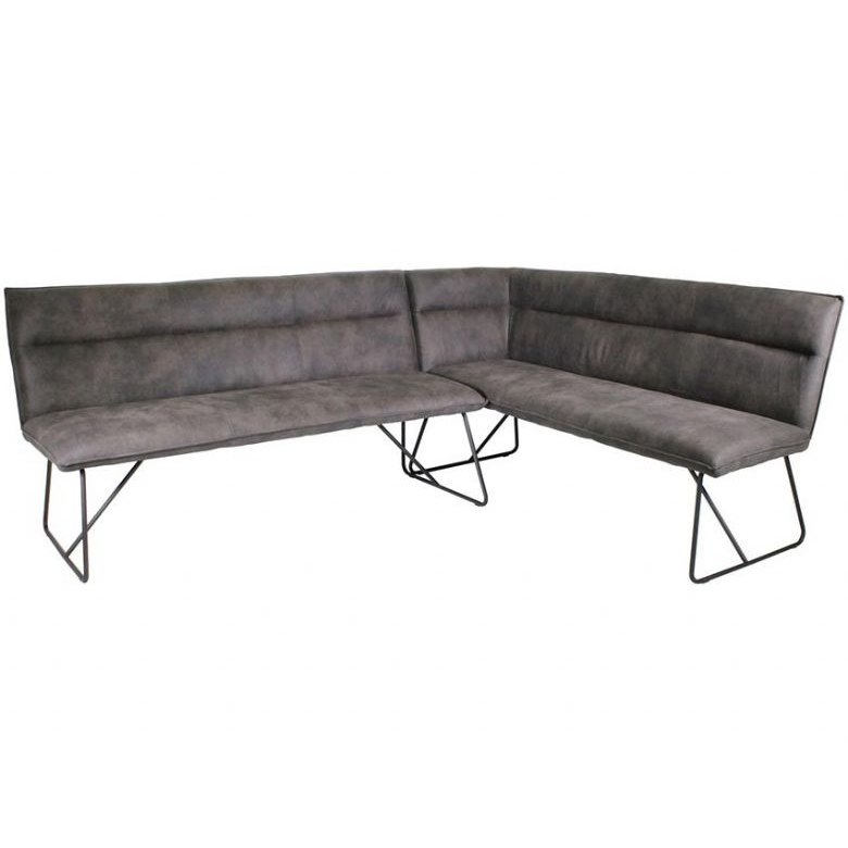 Pecos Right Hand Grey Corner Bench Pecos Right Hand Grey Corner Bench