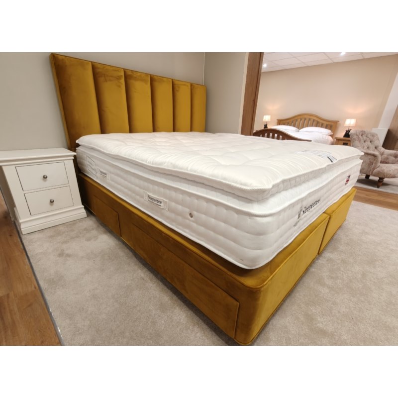 Vispring Prestige Super King Base with 4 drawers & headboard, Sleepeezee 3200 sprung Mattress Vispring Prestige Super King Base with 4 drawers & headboard, Sleepeezee 3200 sprung Mattress