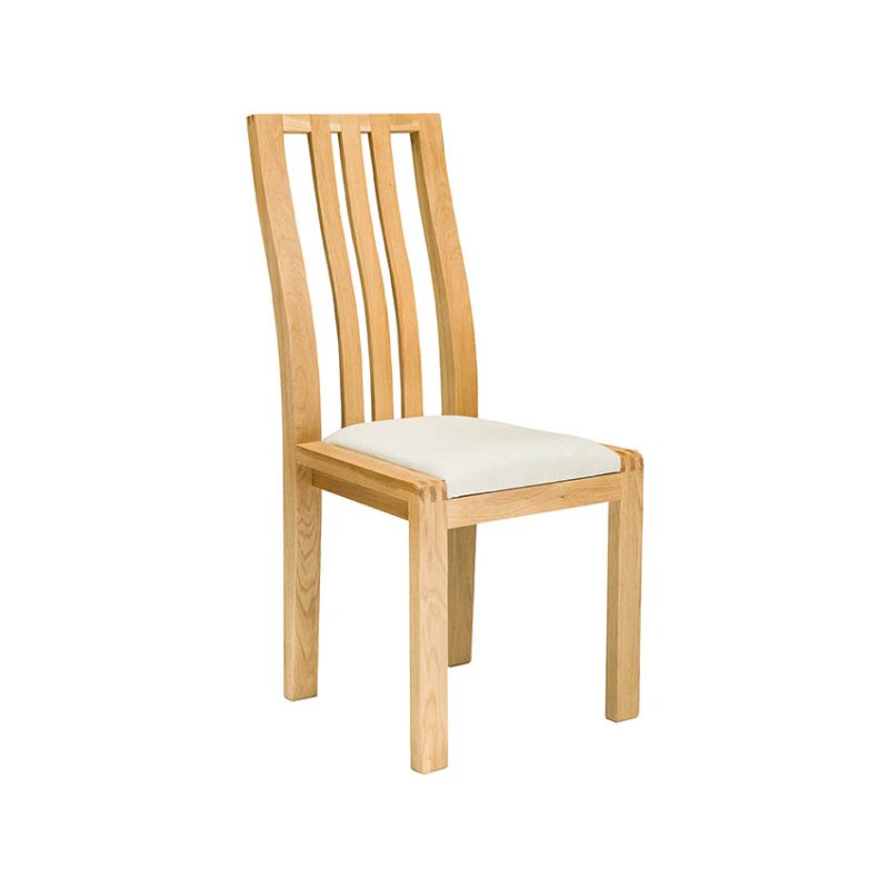 Ercol Bosco Oak Dining Chair Cream Fabric Ercol Bosco Oak Dining Chair Cream Fabric