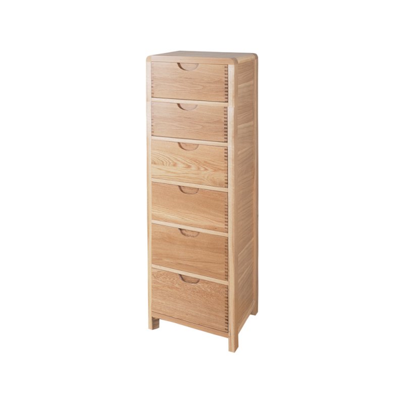 Ercol Bosco Bedroom Oak 6 Drawer Tall Chest Ercol Bosco Bedroom Oak 6 Drawer Tall Chest