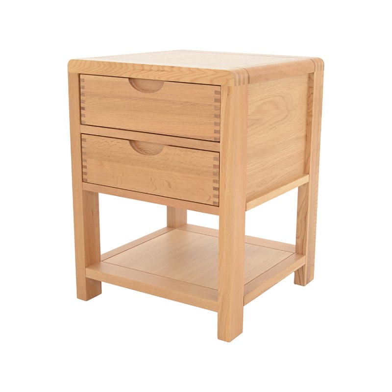 Ercol Bosco Bedroom Oak 2 Drawer Side Table Ercol Bosco Bedroom Oak 2 Drawer Side Table