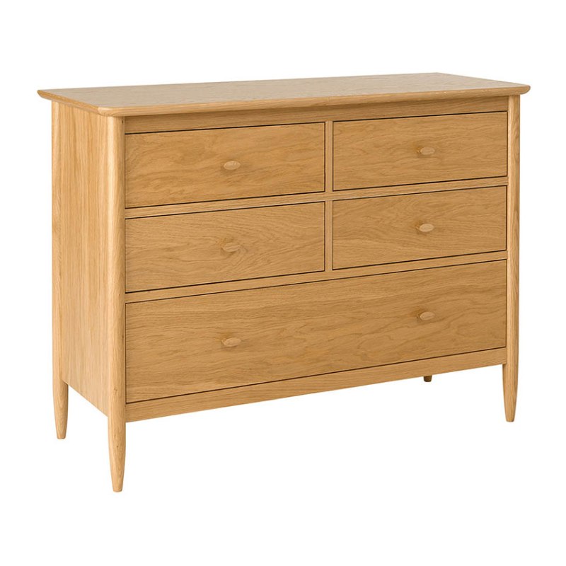 Ercol Teramo 5 Drawer Wide Chest Ercol Teramo 5 Drawer Wide Chest