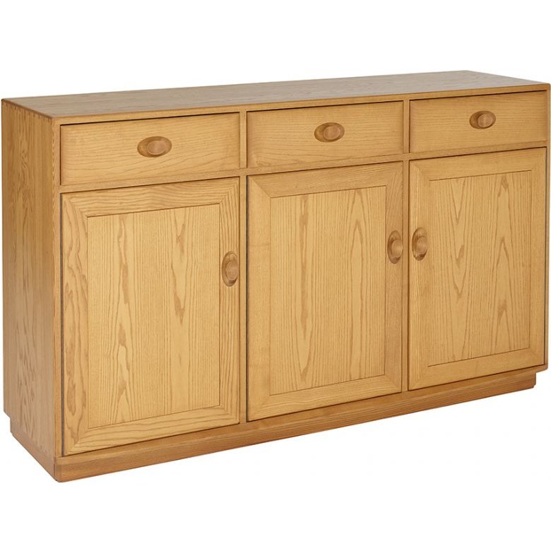 Ercol Windsor 3 Door High Sideboard Ercol Windsor 3 Door High Sideboard