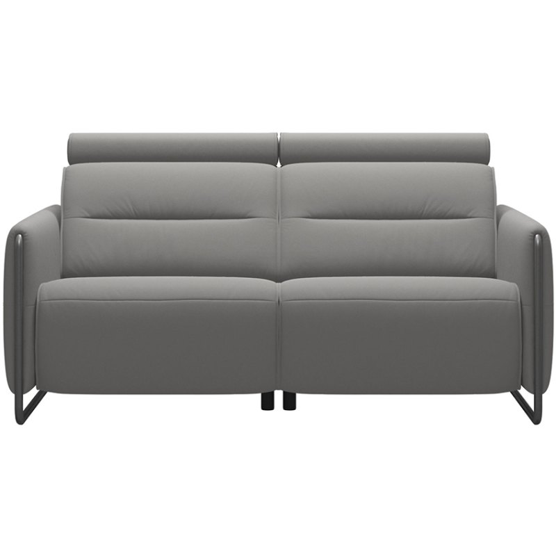 Stressless Emily 2 Power 2 Seater Sofa - Paloma Silver Grey Stressless Emily 2 Power 2 Seater Sofa - Paloma Silver Grey