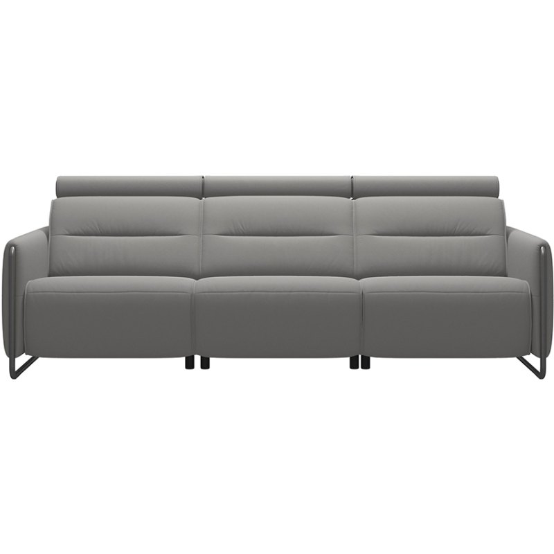 Stressless Emily 2 Power 3 Seater Sofa - Paloma Silver Grey Stressless Emily 2 Power 3 Seater Sofa - Paloma Silver Grey