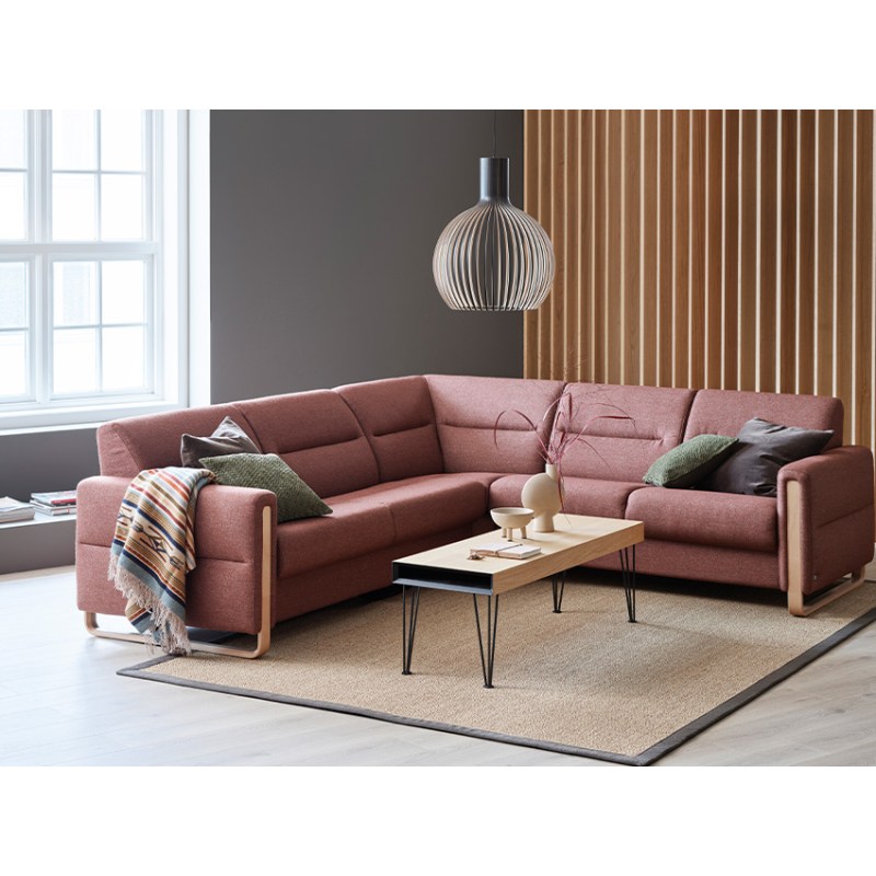 Stressless Fiona 5 Seater Corner Sofa With Wooden Arms Stressless Fiona 5 Seater Corner Sofa With Wooden Arms