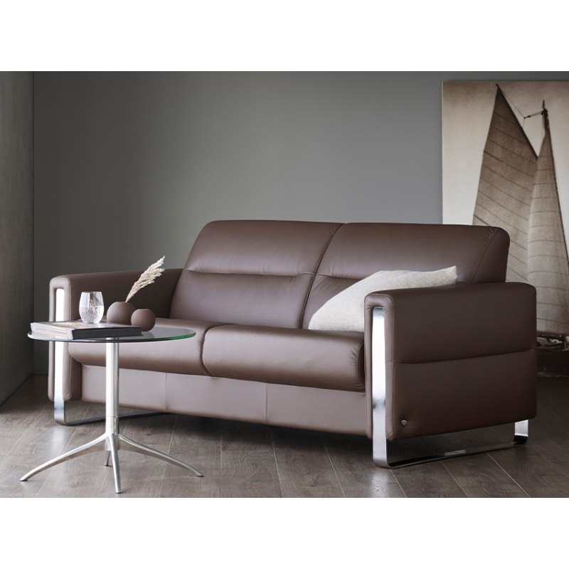 Stressless Fiona 2.5 Seater Sofa With Steel Arms Stressless Fiona 2.5 Seater Sofa With Steel Arms