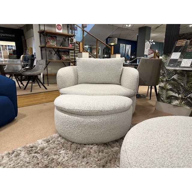 Pebble Swivel chair and footstool Pebble Swivel chair and footstool