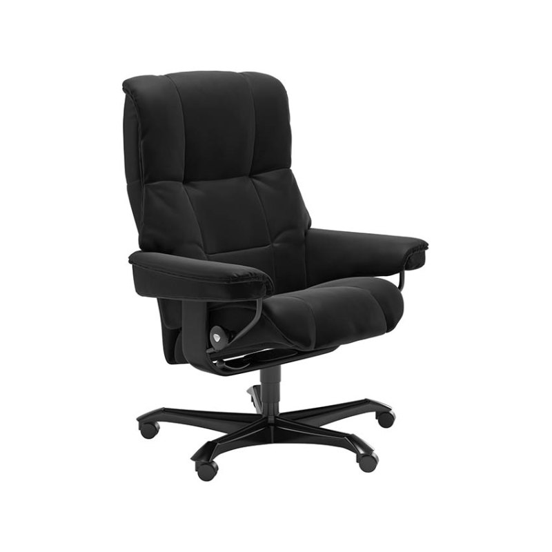 Stressless Mayfair Medium Leather Office Chair Paloma Black Stressless Mayfair Medium Leather Office Chair Paloma Black