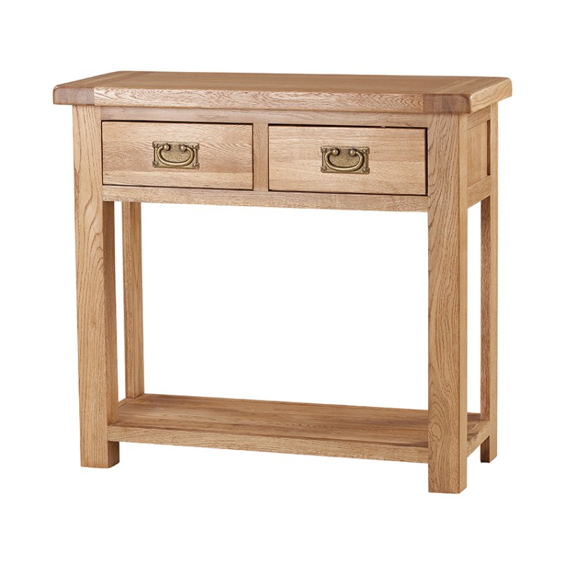 Hemingford Oak 2 Drawer Console Table Hemingford Oak 2 Drawer Console Table