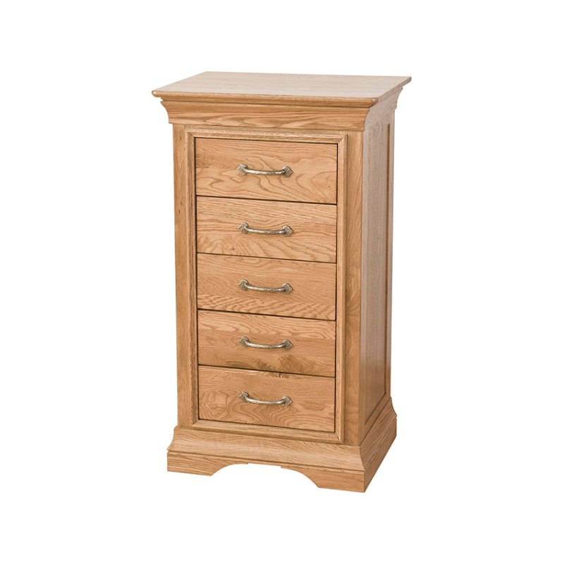 Padbury Oak 5 Drawer Wellington Chest Padbury Oak 5 Drawer Wellington Chest