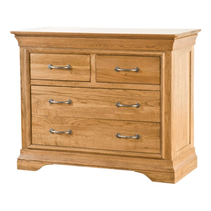 Padbury Oak 2 Over 2 Chest of Drawers Padbury Oak 2 Over 2 Chest of Drawers