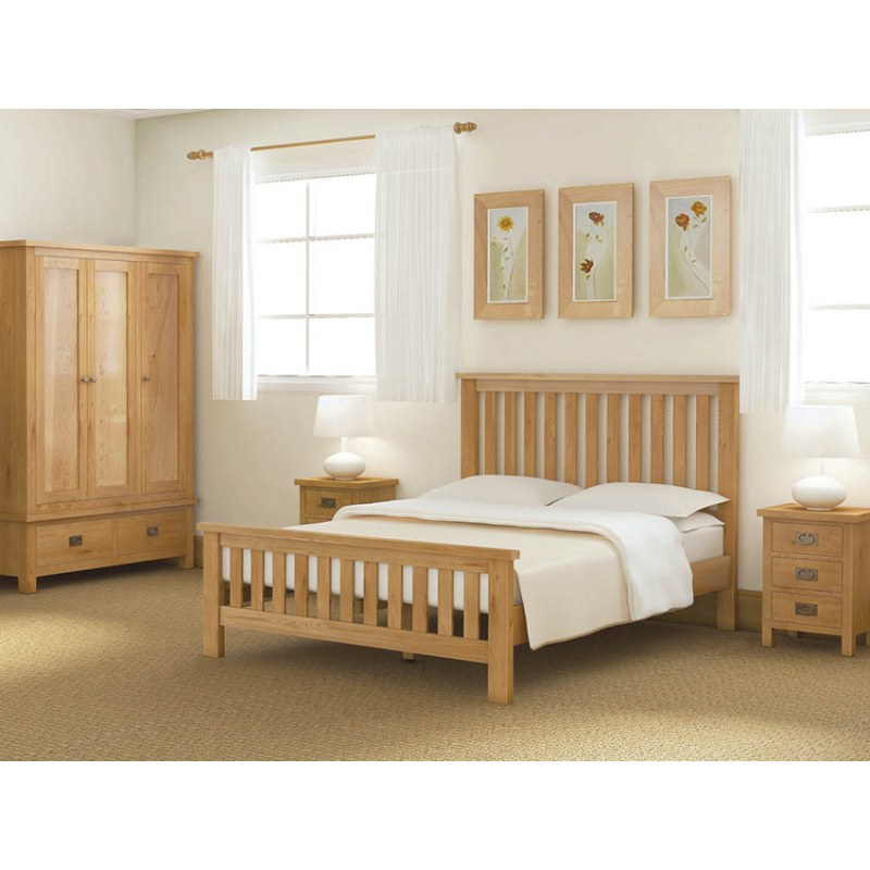 Fairfax Compact Bedroom Oak 30 Single Low Bed Frame Fairfax Compact Bedroom Oak 30 Single Low Bed Frame