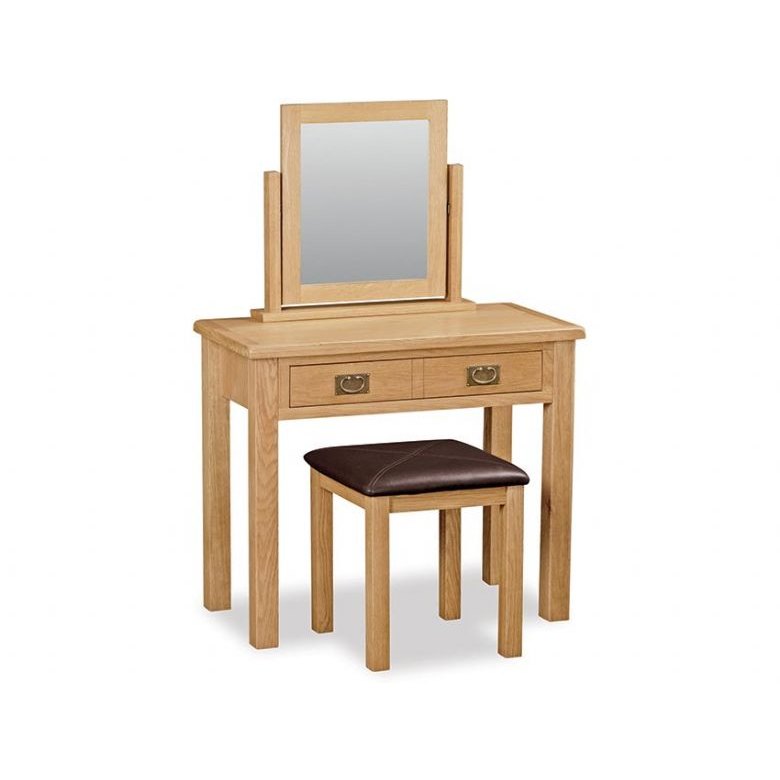 Fairfax Compact Bedroom Oak Dressing Table Set Fairfax Compact Bedroom Oak Dressing Table Set