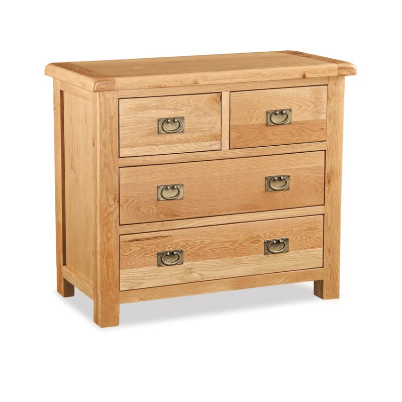 Fairfax Bedroom Oak 2 Over 2 Chest of Drawers Fairfax Bedroom Oak 2 Over 2 Chest of Drawers