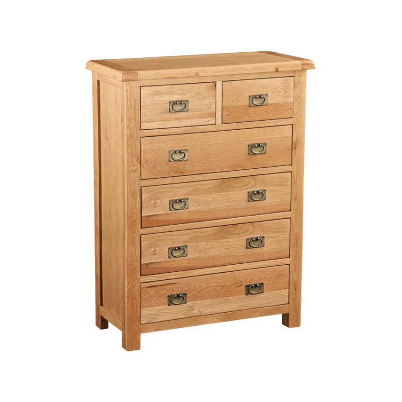 Fairfax Bedroom Oak 2 Over 4 Chest of Drawers Fairfax Bedroom Oak 2 Over 4 Chest of Drawers