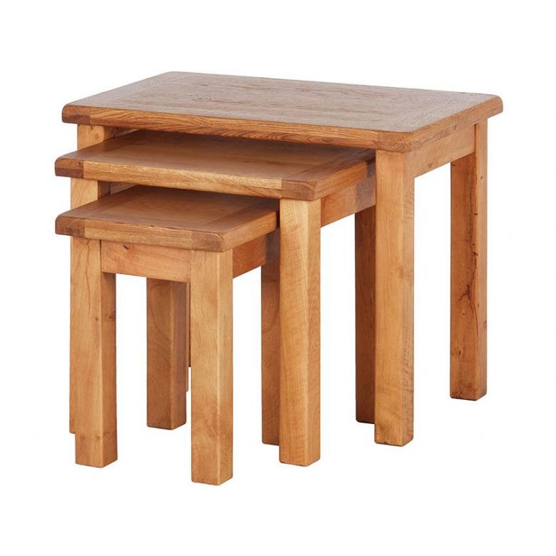 Fairfax Oak Nest of 3 Tables Fairfax Oak Nest of 3 Tables