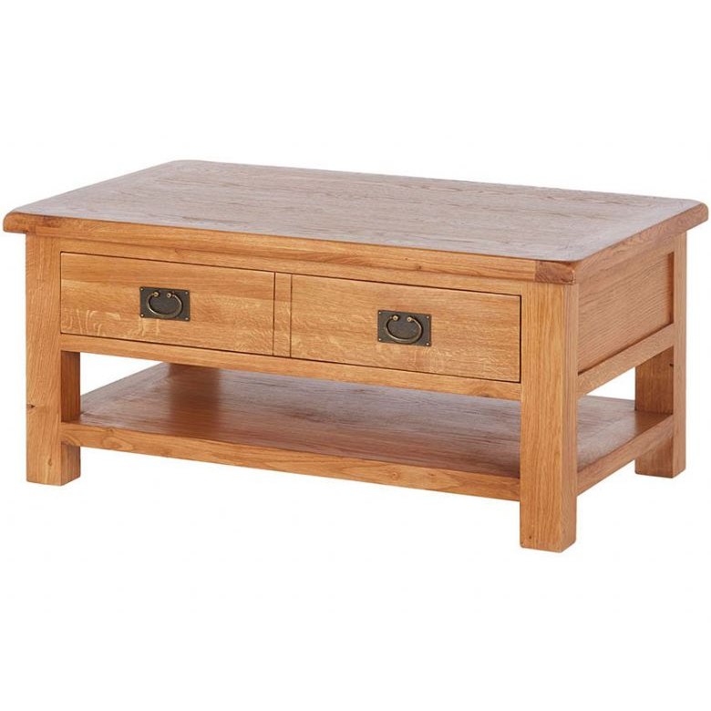 Fairfax Oak Large Coffee Table With Shelf Fairfax Oak Large Coffee Table With Shelf