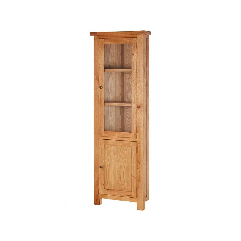 Fairfax Oak Corner Display Cabinet Fairfax Oak Corner Display Cabinet