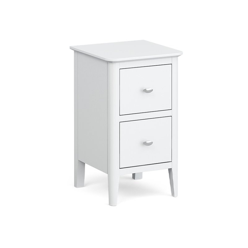 Ashford Bedroom Narrrow Two Drawer Bedside Ashford Bedroom Narrrow Two Drawer Bedside