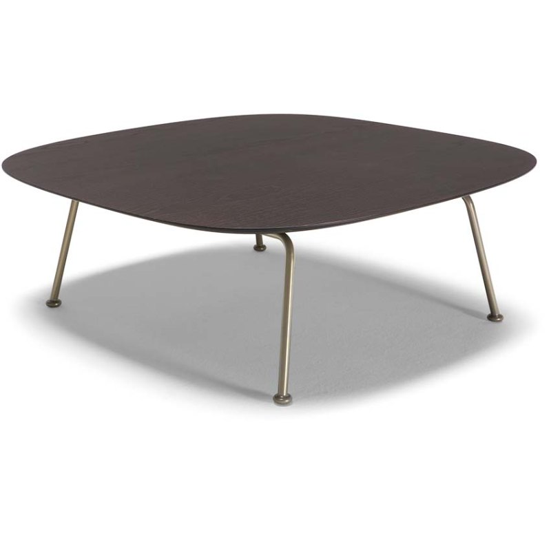 Natuzzi Editions Low Square Central Coffee Table - Brown Ash Natuzzi Editions Low Square Central Coffee Table - Brown Ash